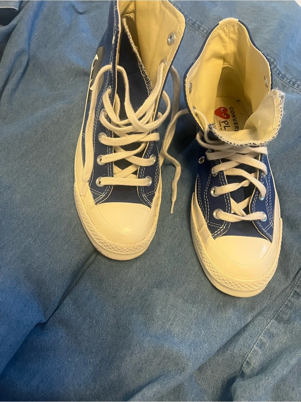 Converse x comme Des garcons PLAY chuck 70 high sneakers - Picture 3 of 6
